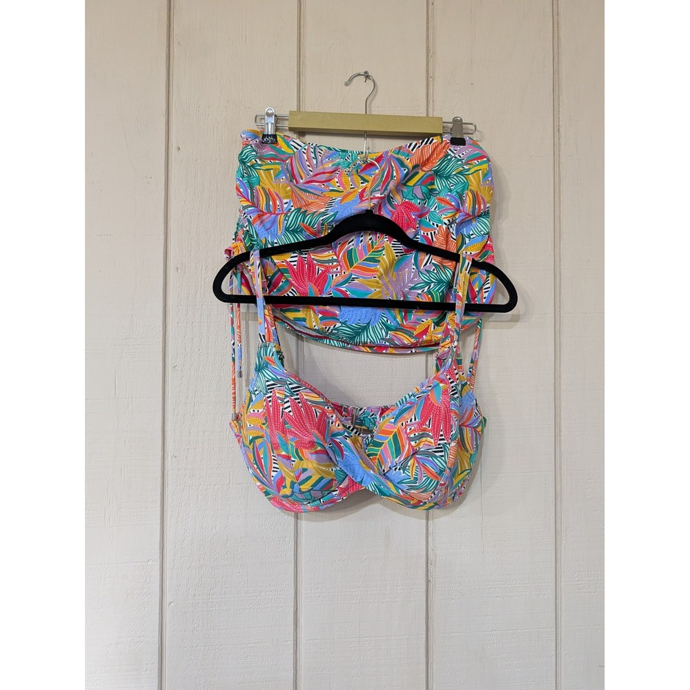 Birdsong Wild Tropic Bikini Set Colorful Skirt 38G/XL - Picture 4 of 16